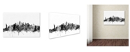 Trademark Global Michael Tompsett 'New York City Skyline B&W' Canvas Art - 12" x 19"